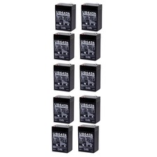 UPG 10 Pack - BATTERY 6V 6 VOLT SLA VRLA RECHARGEABLE 4, 4.5,5 AH