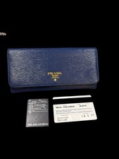 Portafoglio Prada Vitello Move Bluette