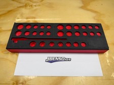 Snap-on Tools New Red Foam Organizer For 30pc 38 Drive Low Profile Socket Set
