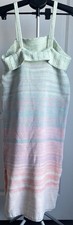 525 America Ombré Knit Dress in a pastel multi-color stripe Size Medium