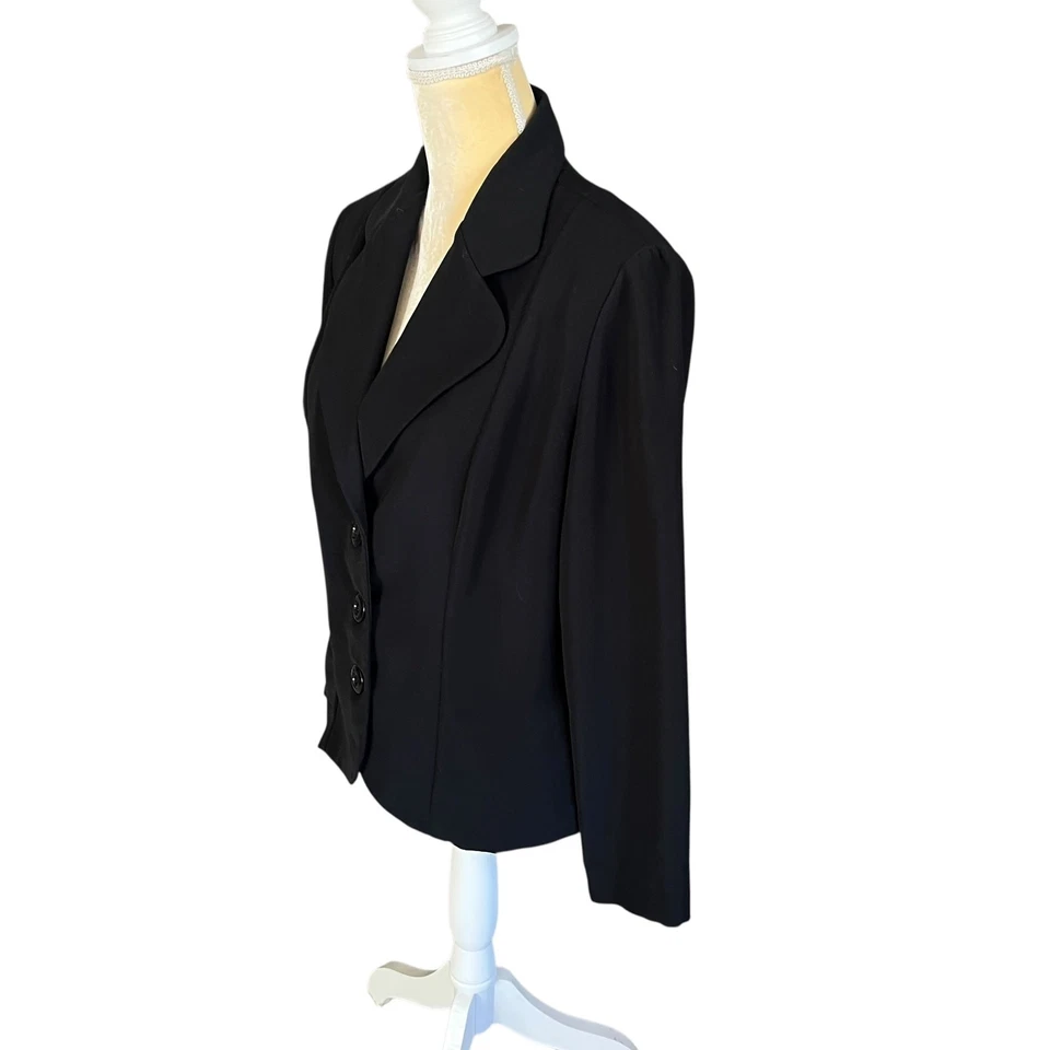 Chaqueta Blazer de Viaje Joseph Ribkoff Negra Talla US 12 Foto 3 de 4
