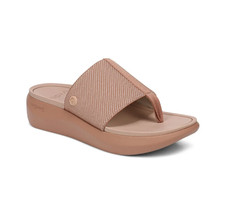 NEW VIONIC Women's Beach Aqua Platform Toe Post Sandal - Mocha Mousse