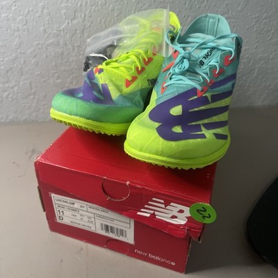 Size 11 - New Balance XC 5K v6 Cyber Jade Pixel Green