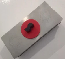 Chase USA Art Deco Trinket Box 1930 Polished Steel, Cedar Interior, Deco Knob