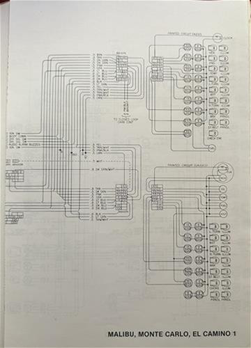 1980 El Camino Monte Carlo Malibu Wiring Diagram Electrical Chevy Chevrolet - Picture 1 of 3