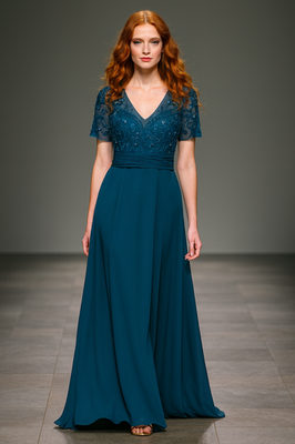 ombre beaded dress Modest Sparkly Lilac Evening Dress with Long Beads SS786 – DreamyVow