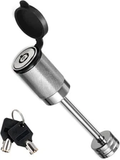 CZC AUTO Trailer Coupler Lock 1/4" Dia 2-1/2" Span Tongue Fits... 