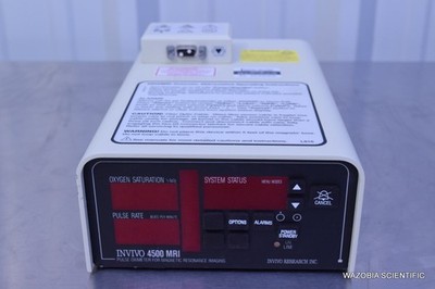 INVIVO RESEARCH INVIVO 4500 MRI PULSE OXIMETER FOR MAGNETIC RESONANCE IMAGING 31