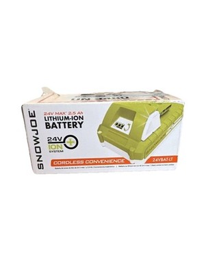Snow + Sun Joe 24VBAT-LT Pro Lithium-Ion Battery 24 Volt | 2.5-Ah 