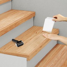 Clear Non Slip Stair Treads for Wooden Steps Indoor 15 Pack 4" x 32" Pre-Cut ...