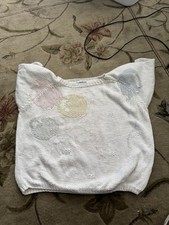 VTG Sweater Short Sleeve Balloons Size Large Grandmacore 90 s