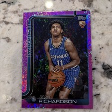 JASE RICHARDSON 2025-26 Topps NBA PINK HOLO FOIL SSP #225 ROOKIE RC