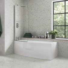 Image of Signature Sustain Spacesaver Shower Bath & Screen 1700mm x 740mm LH