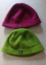 Lot of 2 Vintage Patagonia Synchilla Fleece Beanie Hat Kids size 6-10 boys girls