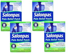 Salonpas Pain Relief Patches 80 Count 12 Hr Relief for Back Neck, Shoulder, Knee