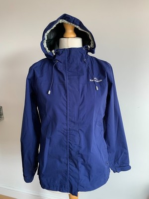 Kathmandu ngx2.5 Waterproof Rain Jacket Women's Size 12 Blue Gorpcore Hooded VGC