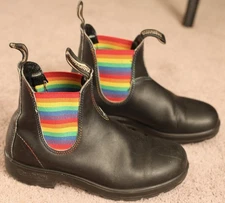 Blundstone Rainbow 2105 Boots Shoes, UK 4.5, US 7.5 Chelsea Black Leather