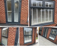 Sprayed Anthracite upvc windows