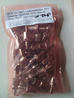 28 St. SY 180 1 Leistungsdioden RFT Gewinde 100V/30A NOS (X 57 6)