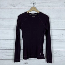 Smartwool Womens Merino 250 Base Layer Set Charcoal Purple Small