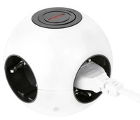 Rev SteckdosenwüRfel Powerglobe 4-Fach Mit Schalter Mehrfachsteckdose K20
