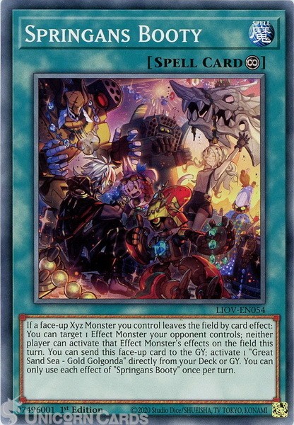 LIOV-EN054 Springans Booty Common Mint YuGiOh Card