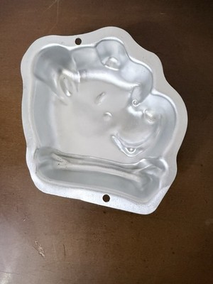 Vintage NWT Winnie the Pooh Aluminum Party Cake Pan Mold 4  Disney Baking Jello