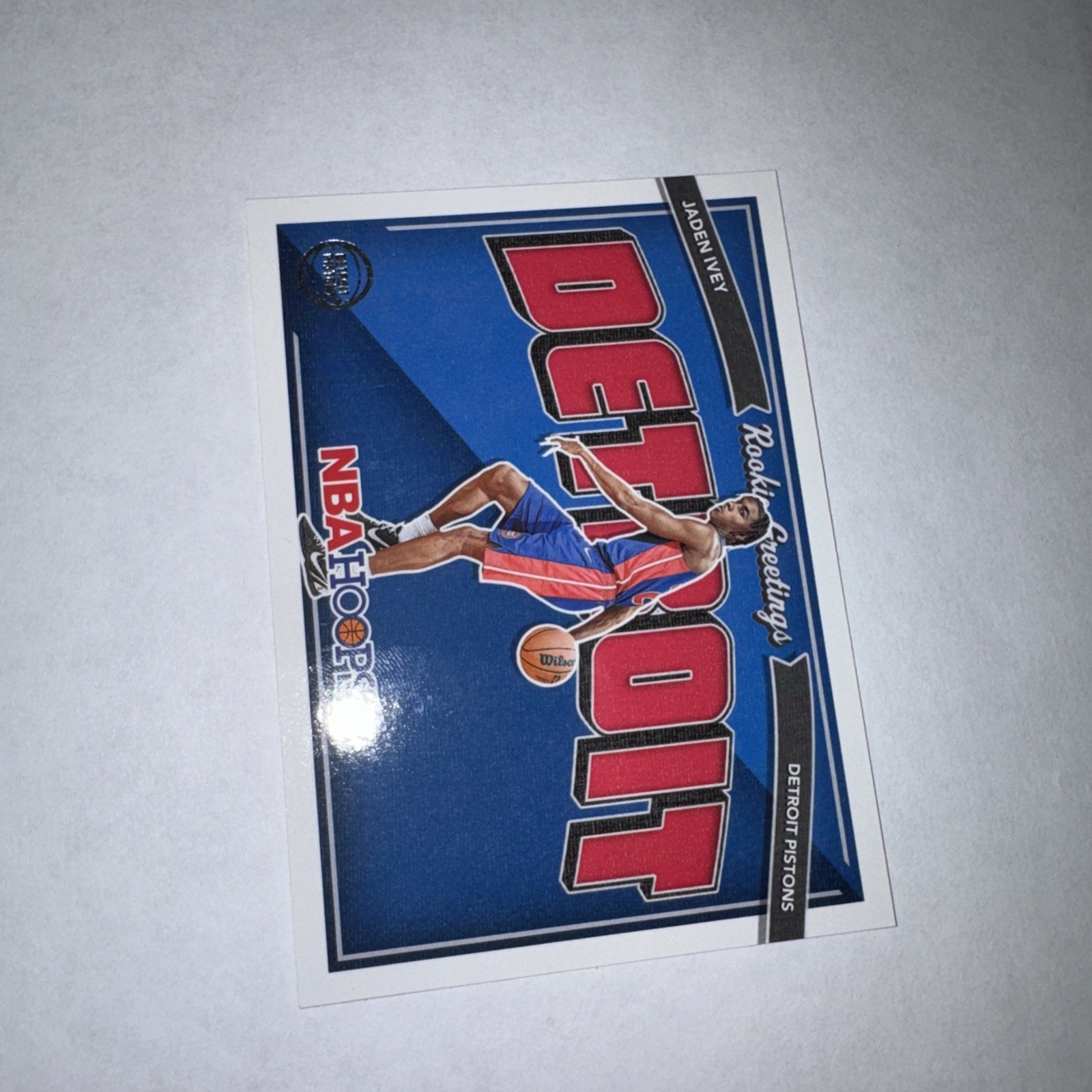 Jaden Ivey 2022-23 Panini NBA Hoops Rookie Greetings RC #5 Pistons