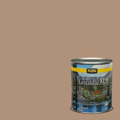 #ad Rodda Paint CASCADIA XL Exterior Velvet Paint amp; Primer in One Quart Camel T... $28.36