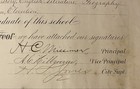 Beautiful 1875 ERIE HIGH SCHOOL Diploma..Erie, Pa….”Sarah Adela Stephens” — photo 3