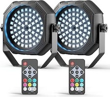 Rechargeable Strobe Light, 60 LED RGB Mini Flashing Light, 30W Battery Powered S