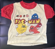 Vintage 1980 80 s Pac-Man Youth T- Shirt Size 4-5 Rare No Flaws