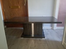 The Designer Rooms Dark Grey High Gloss Coffee Table - New