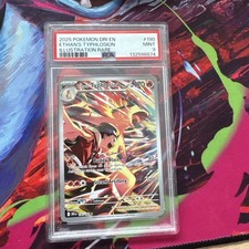 Pokemon 2025 Destined Rivals Ethan's Typhlosion Illustration Rare PSA 9