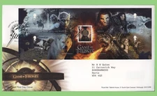 G.B. 2018 Game of Thrones M/S on Royal Mail First Day Cover, Belfast