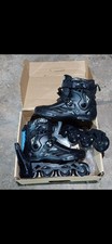Black Inline Skates with Extra Wheels Included, Original Box, Comfortable Fit