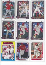 Los Angles Angels Mike Trout, Jo Adell Rookie, Caden Dana RC, Trey Cabbage +++