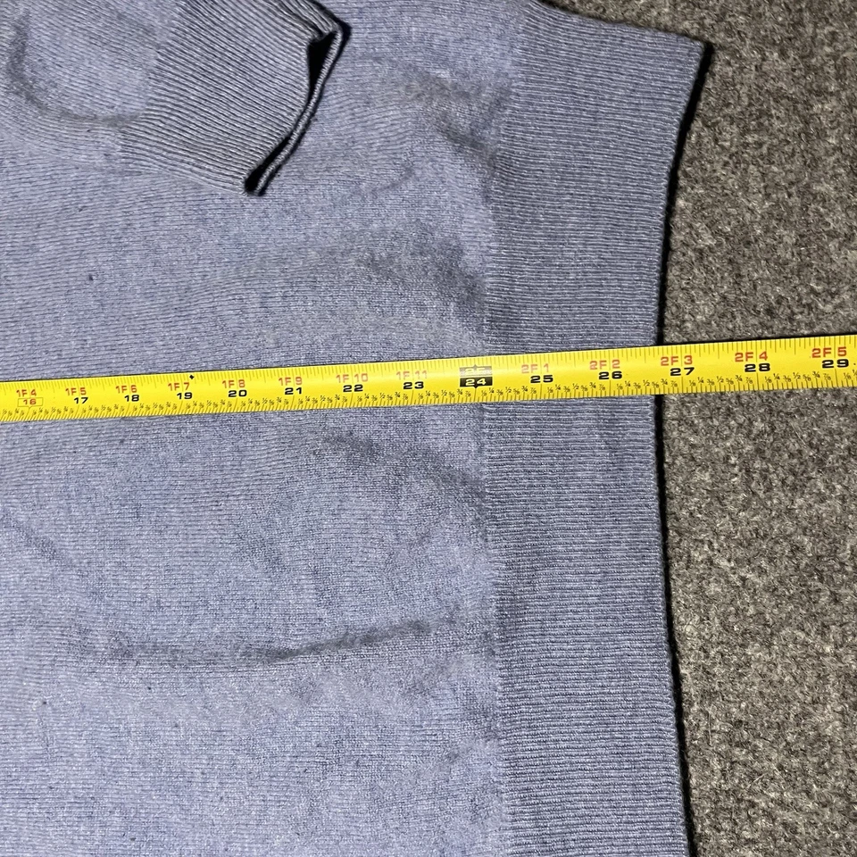 Suéter Tahari Para Hombres XXL 100% Cachemira Azul Cuello en V Pullover Suave Manga Larga Foto 3 de 4