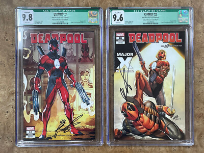 Set of 2 DEADPOOL #10 Rob Liefeld Editions A+B CGC Graded 9.6 9.8 Comics 5/19