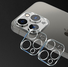 2-PACK For iPhone 14 13 /Pro/Pro Max Tempered GLASS HD Camera Lens Cover
