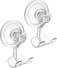 Suction Cup Razor Holder, Shower Suction Razor Hooks for His and Hers, Removable