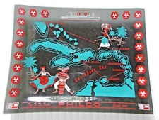 Vintage-PHILO-"TRIP TO THE TRADES"  OCTOBER 1960 Smoked Glass Tray Mod 