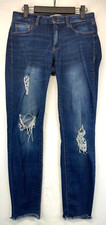 Refuge Jeans - Womens Size 4 - Blue - Distressed - Stretch - Raw Hem 2196