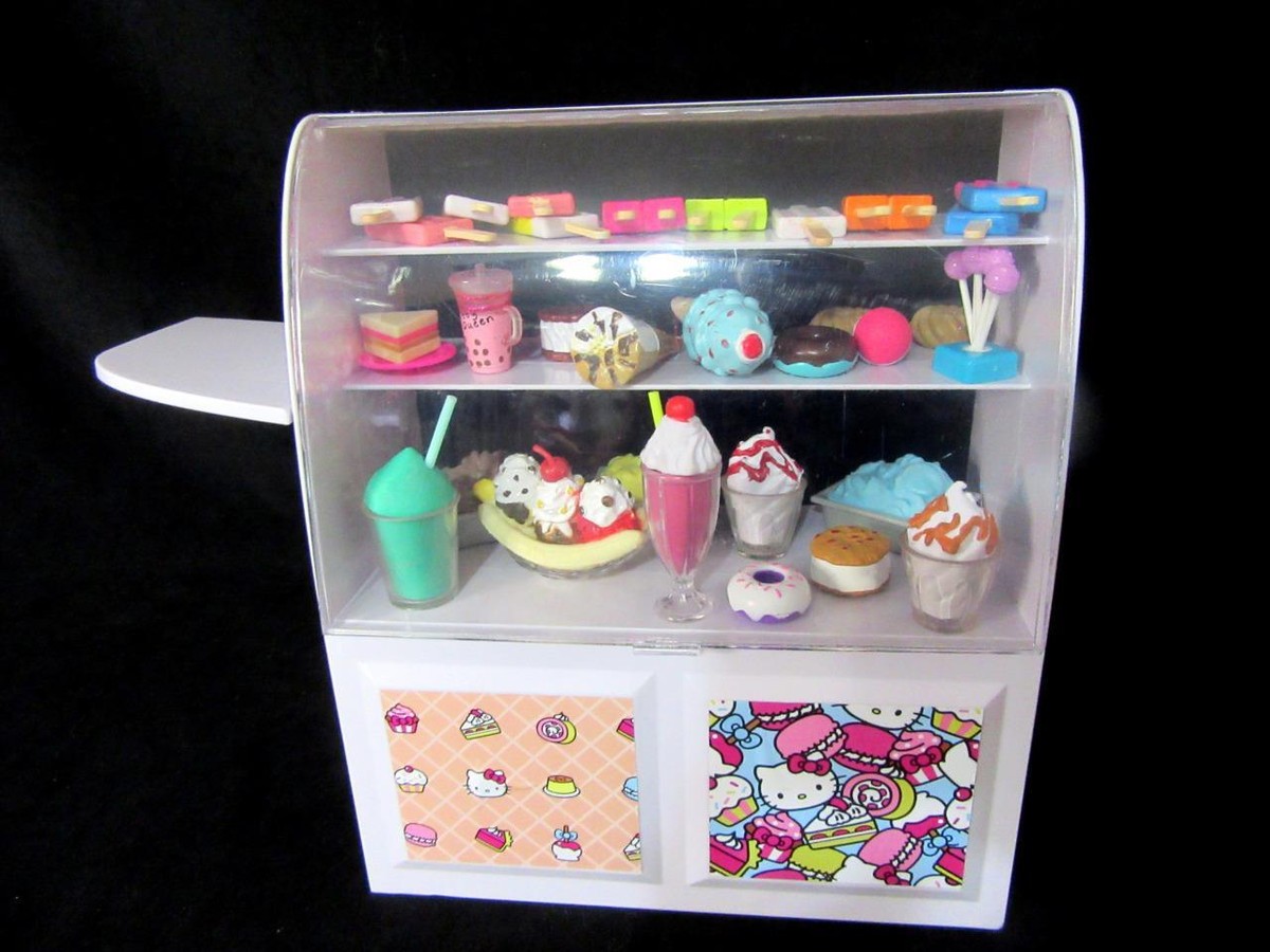 Miniature Sanrio Co. Hello Kitty Bakery Showcase Cake Cabinet