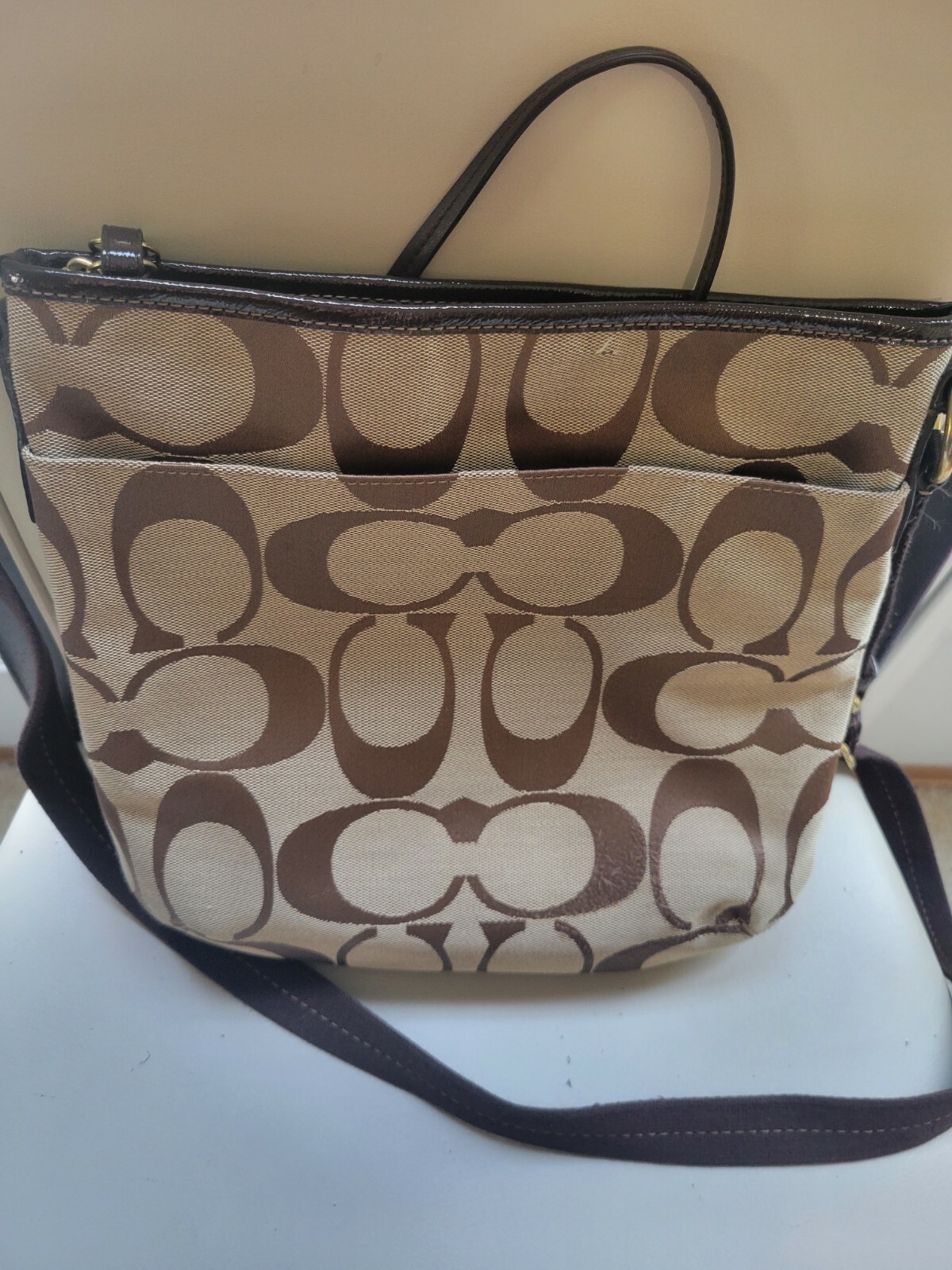 coach crossbody purse brown Gem