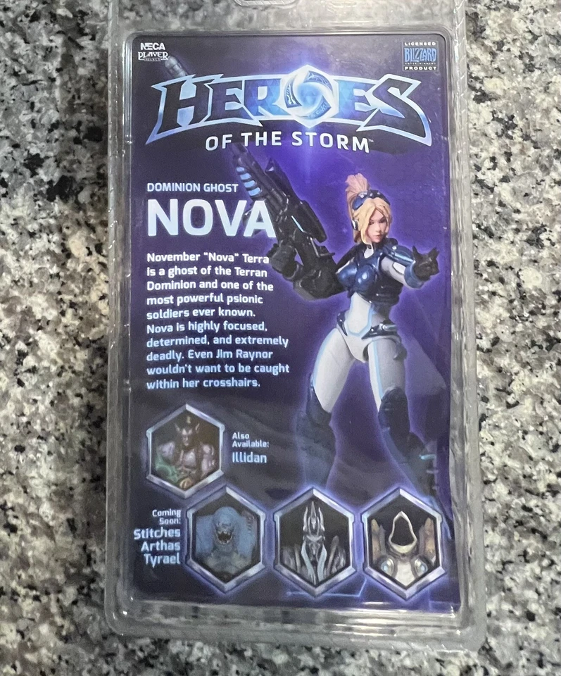 Экшн-фигурка NECA Heroes Of The Storm Nova Dominion Ghost Blizzard новая в коробке - Изображение 2 из 3