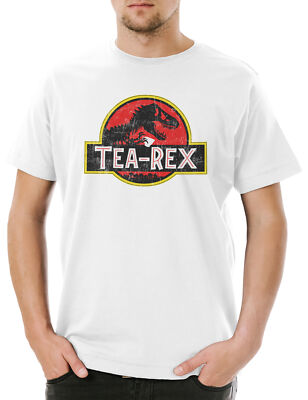 Tea-Rex I Herren T-Shirt Tyrannosaurus Tea Tee Rex T-Rex Dinosaurier Time Dino