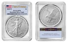 2025 W Silver American Eagle  $1 Burnished PCGS SP70 FirstStrike #2