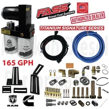 FASS Titanium 165GPH Fuel Lift Pump System Fits 05-18 Dodge Ram Cummins Diesel