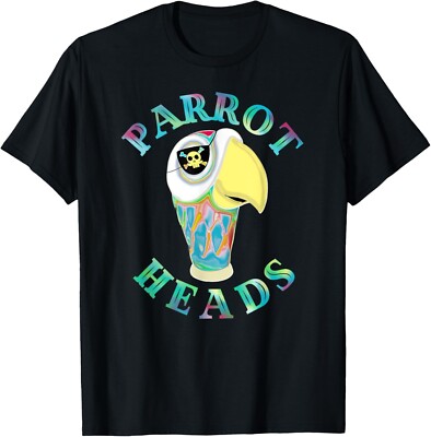 Parrot Heads Fan Design Parrots Lover Gift Tee Unisex T-Shirt